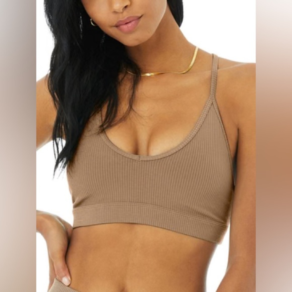 Ali Yoga Blissful Ribbed Bra - Size Medium